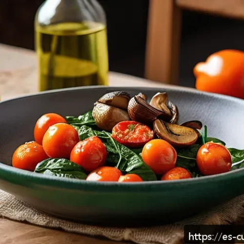 Home 32 채소에서 우러나는 감칠맛 활용하기 - A vibrant kitchen scene showcasing a rustic wooden table filled with freshly roasted vegetables like...