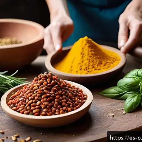 Home 17 비건 요리의 맛을 극대화하는 비법 - A vibrant vegan kitchen scene featuring a rustic wooden table adorned with a colorful array of fresh...
